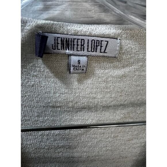 Jennifer Lopez Ribbed V-Neck Sweater Small - Picture 5 of 5